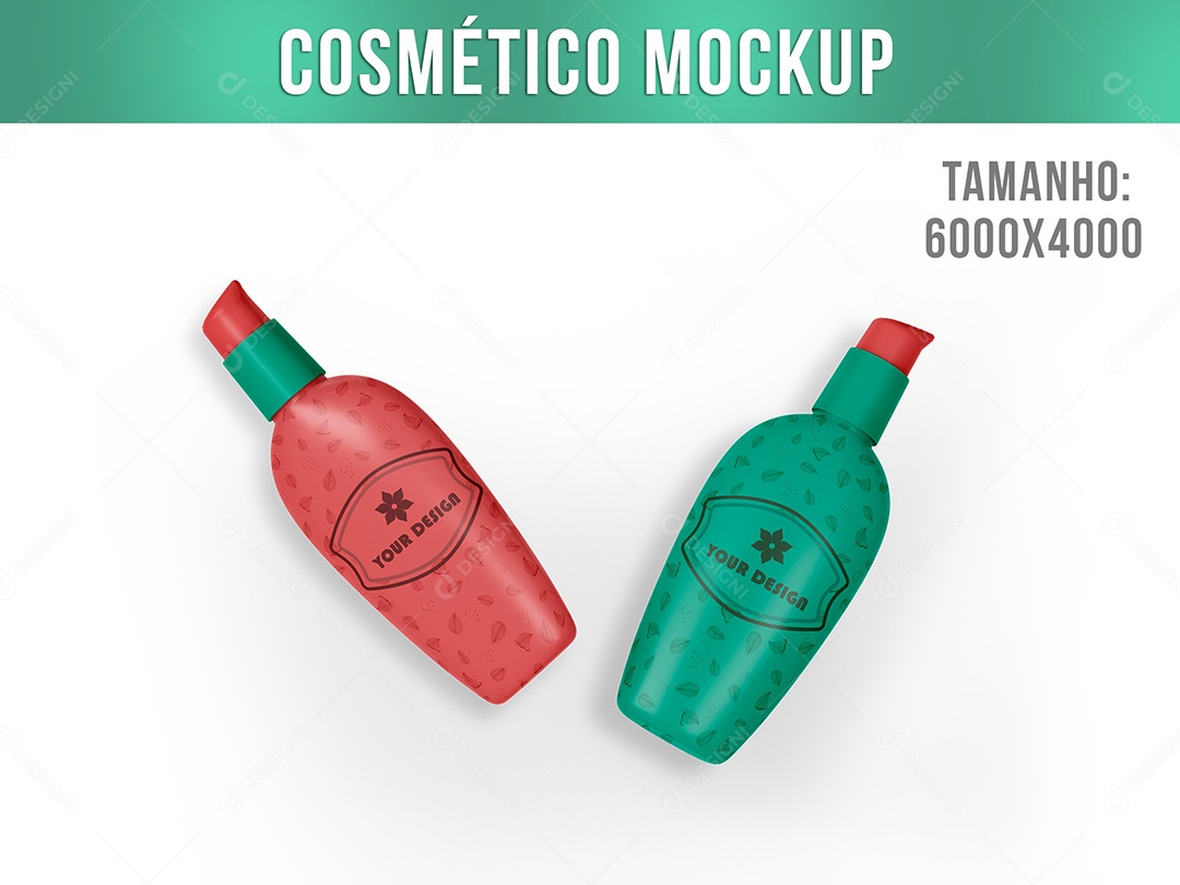 Cosméticos Mockup Hidratação Creme Rosto Corpo LimpezaSaúde Pele PSD