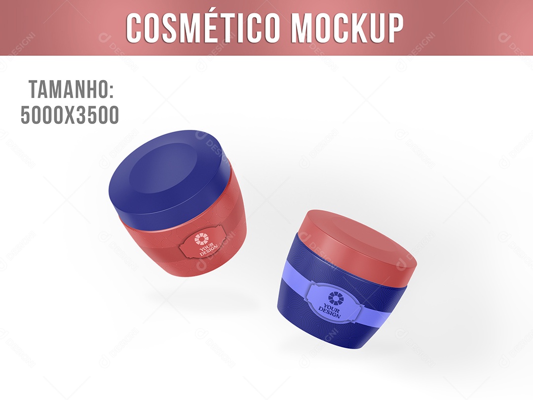 Cosméticos Mockup Hidratação Rosto Corpo Creme Limpeza Saúde Pele PSD