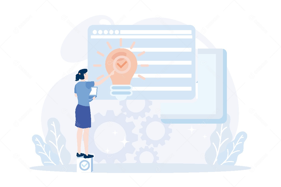 Conceito de Gestão de Negócios Vetor EPS