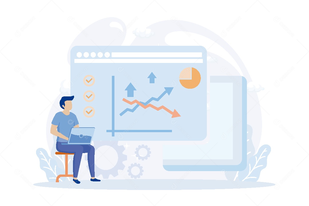 Conceito de Gestão de Negócios Vetor EPS