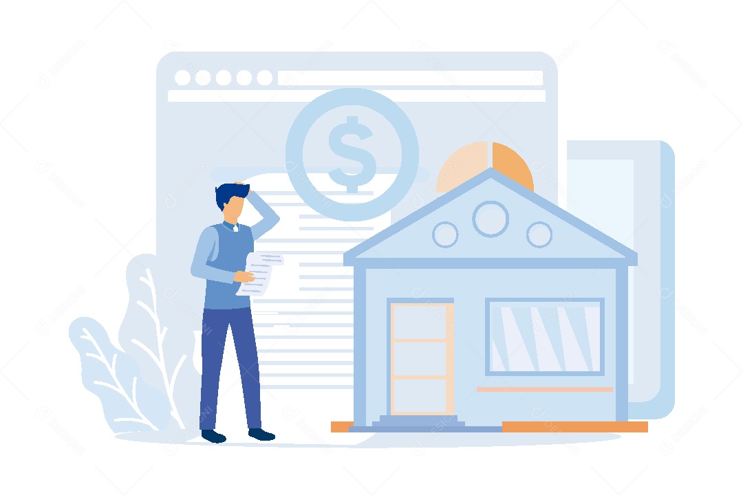 Conceito de Gestão Financeira Vetor EPS