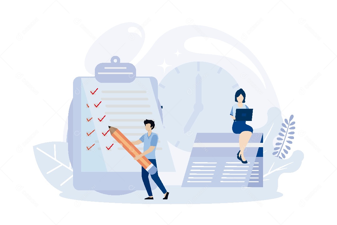 Lista de Tarefas Ilustração Vetor EPS