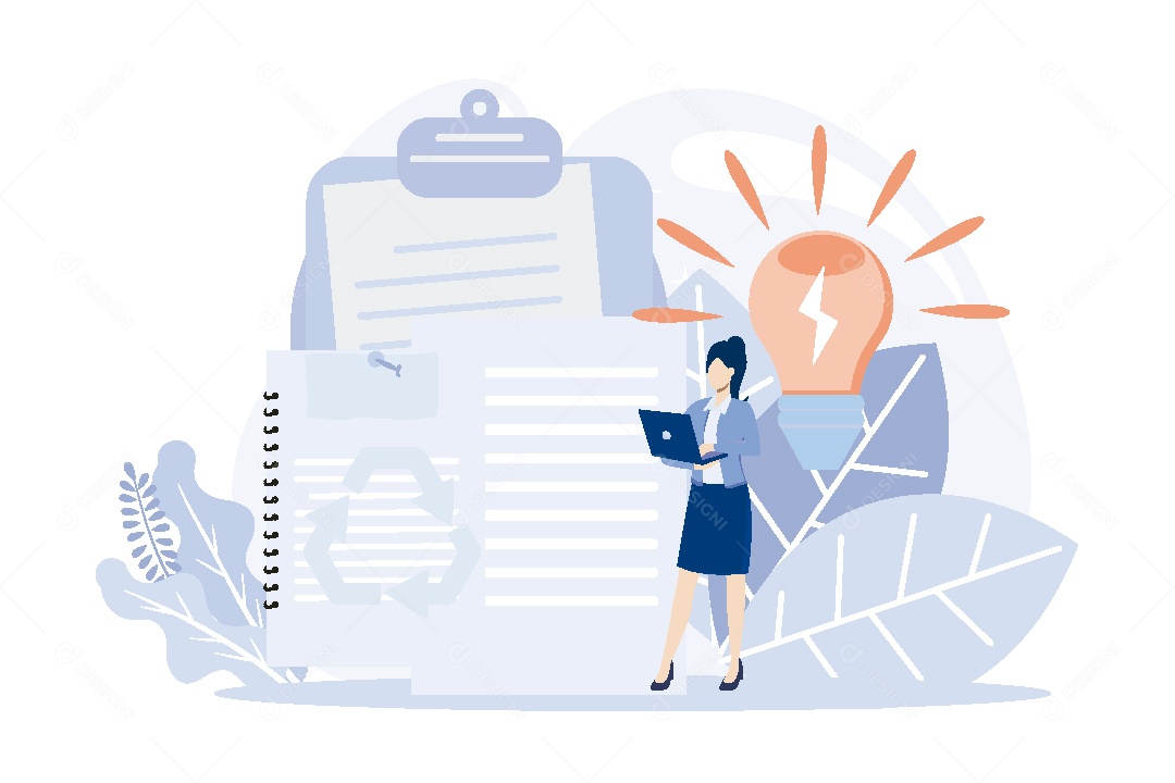 Conceito de Energia Sustentável Vetor EPS