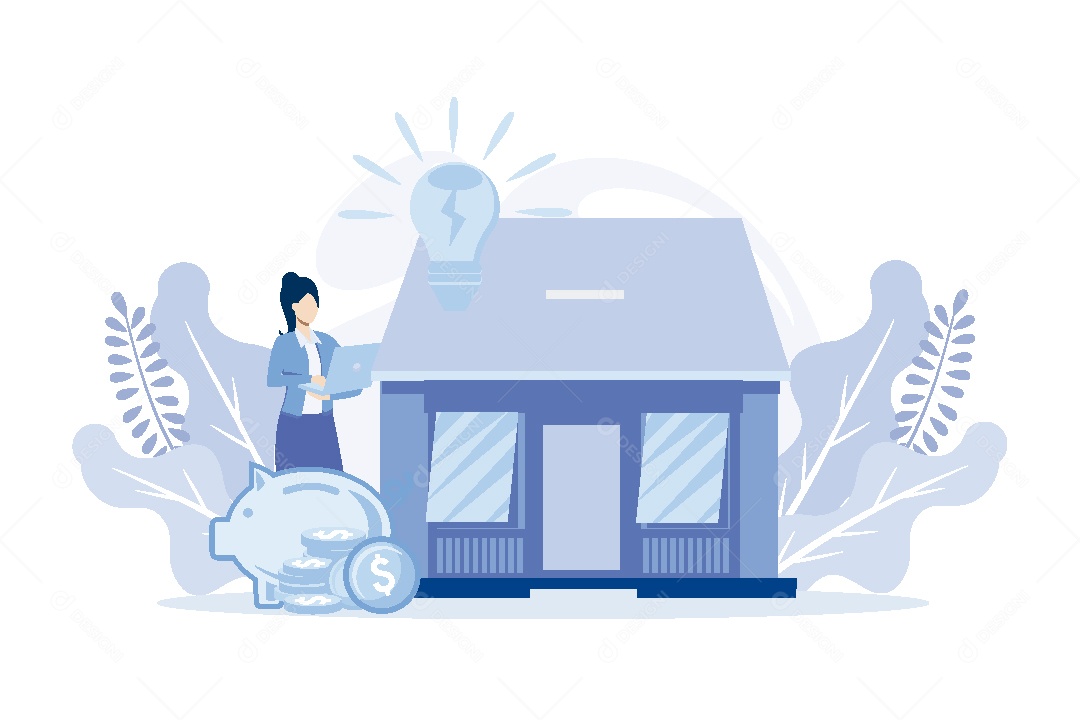 Conceito de Energia Sustentável Vetor EPS