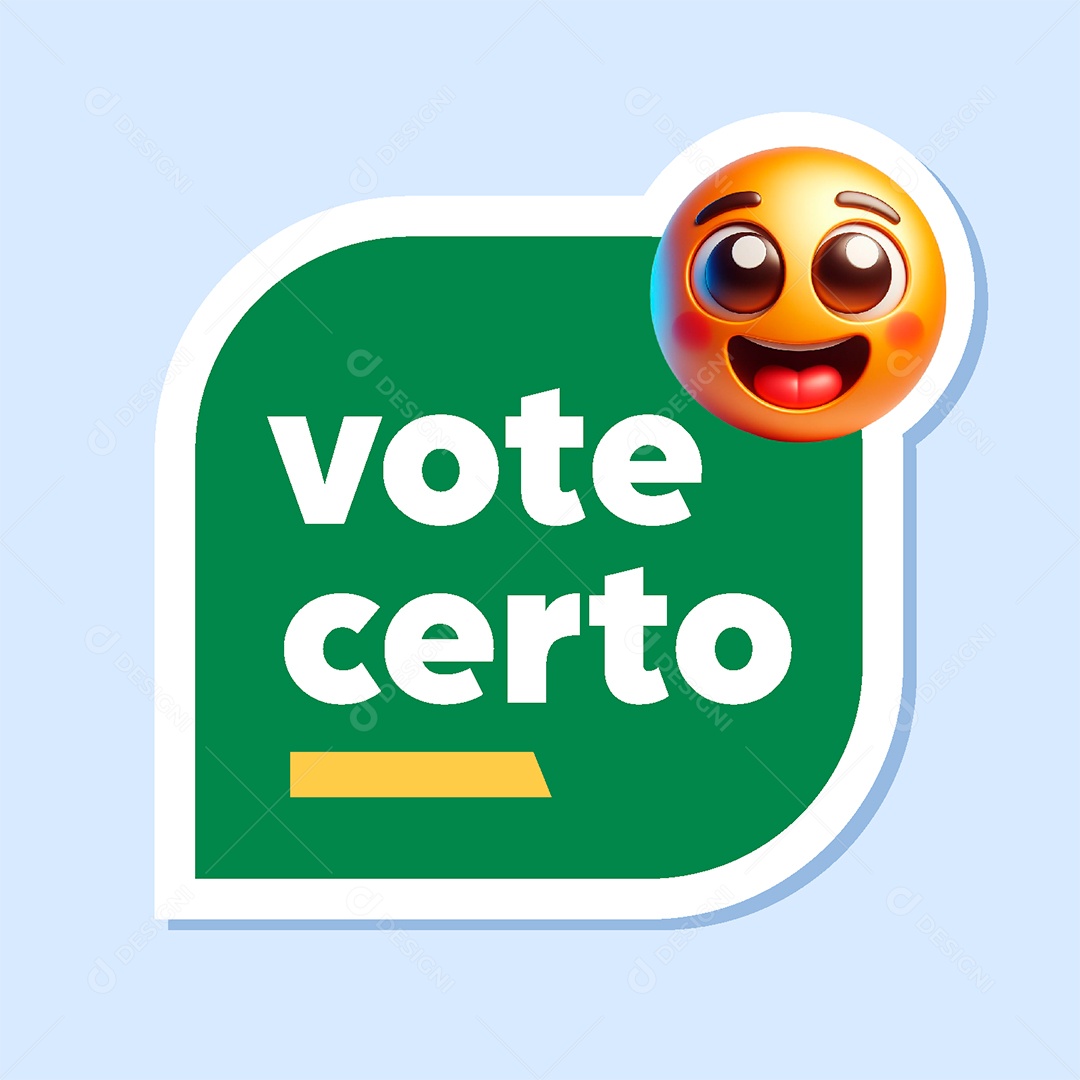 Adesivo Prefeito Vote Certo Vetor EPS