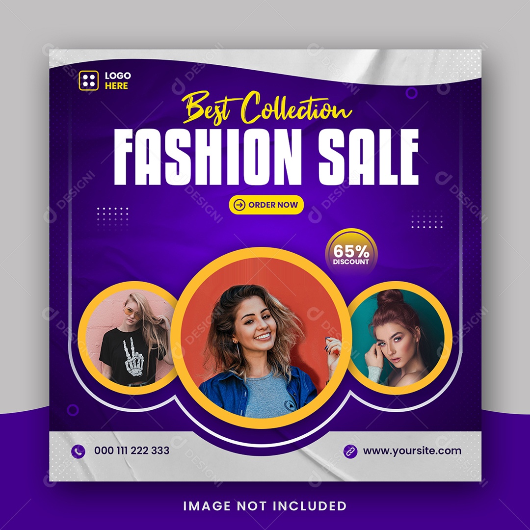 Liquidação de Moda Social Media PSD Editável