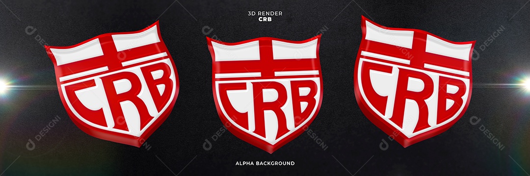Emblema CRB Elemento 3D para Composição PSD