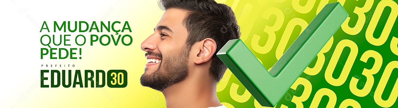 Banner Politica Prefeito Eduardo Adesivo Carro Social Media PSD Editável