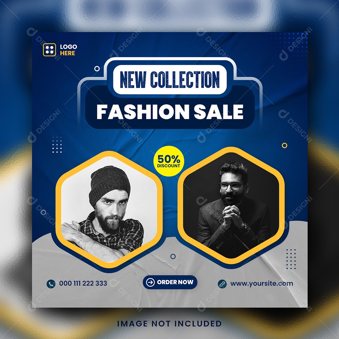 Nova Coleção de Moda Loja de Roupas Social Media PSD Editável