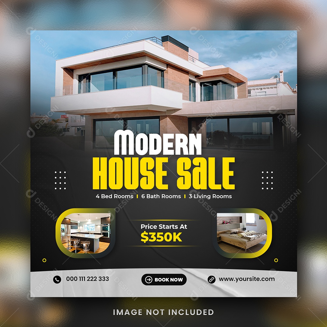 Imobiliária o Moderno Perfeito Social Media PSD Editável