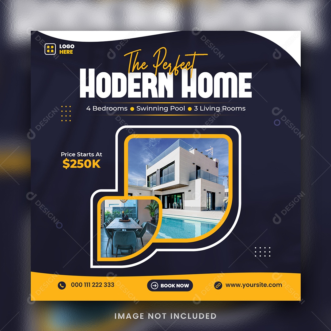 Imobiliária Social Media PSD Editável