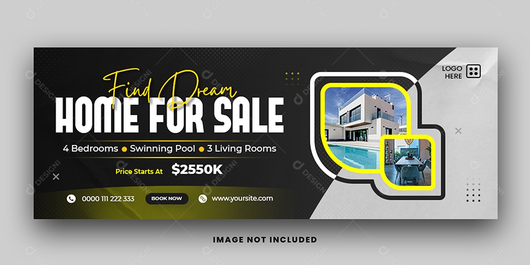 Banner Imobiliária Social Media PSD Editável