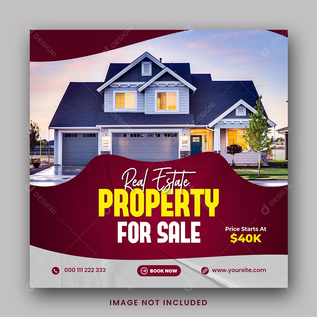 Imobiliária Social Media PSD Editável