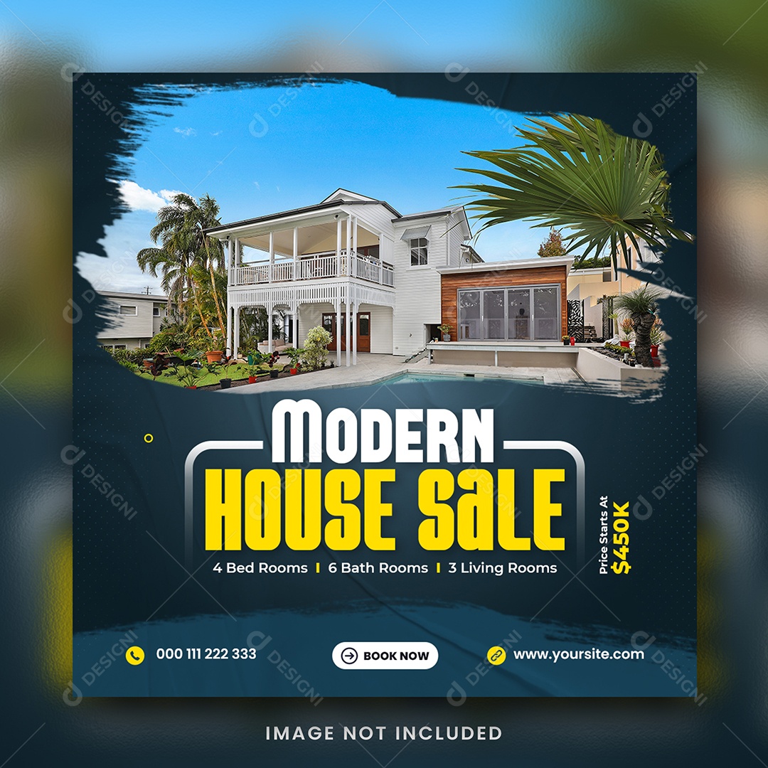 Imobiliária Social Media PSD Editável