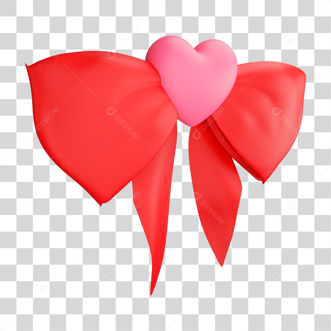 Laço Vermelho PNG Transparente
