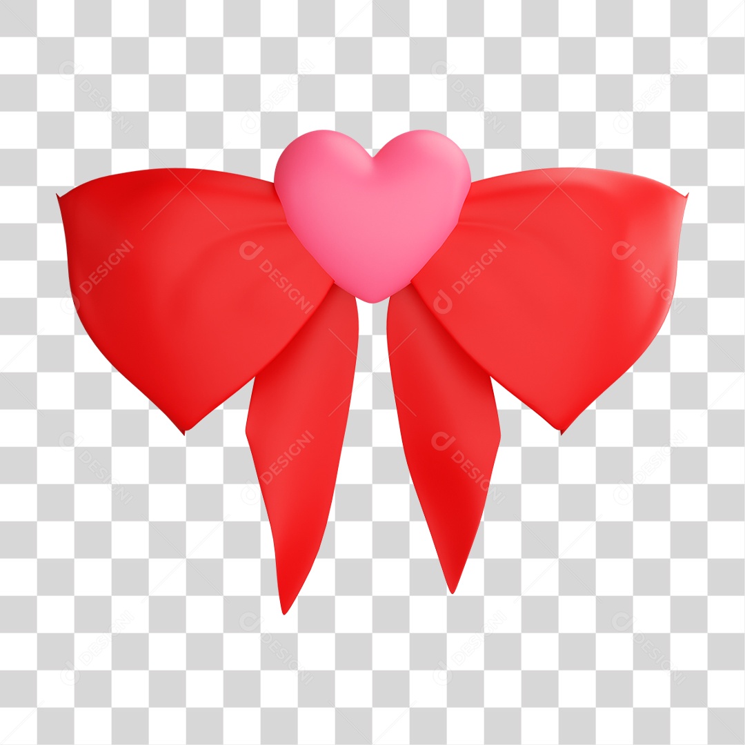 Laço Vermelho PNG Transparente