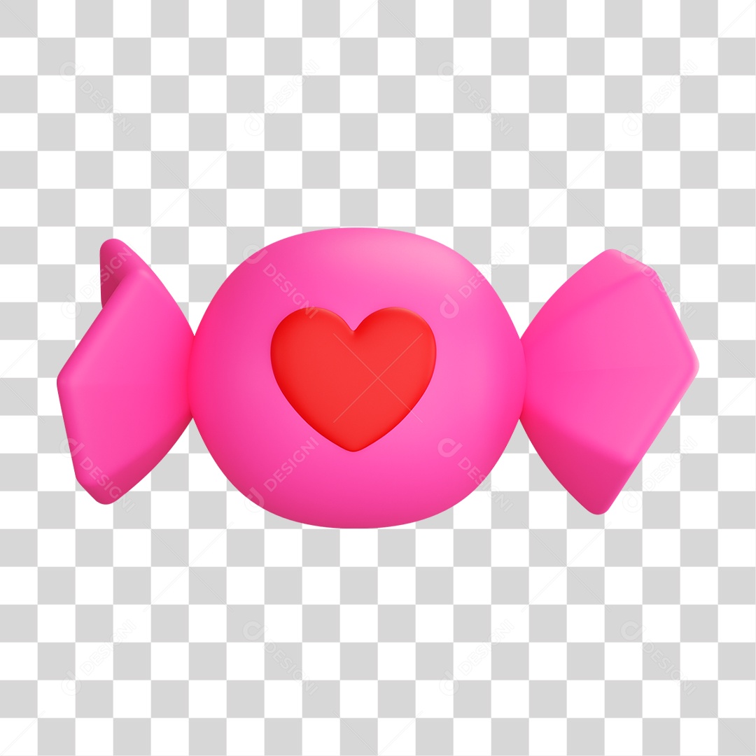 Bombom da Embalagem Rosa PNG Transparente