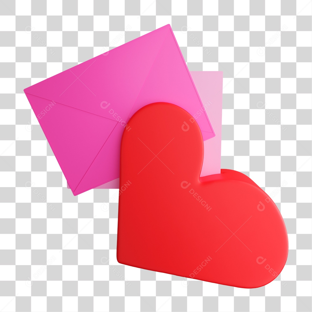 Carta de Amor PNG Transparente