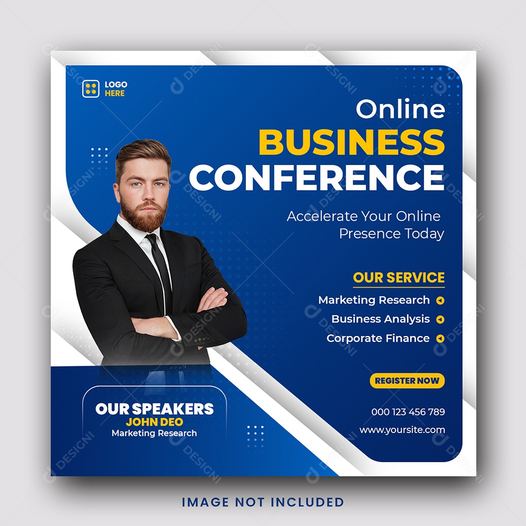 Agência de Negócios conferência Social Media PSD Editável