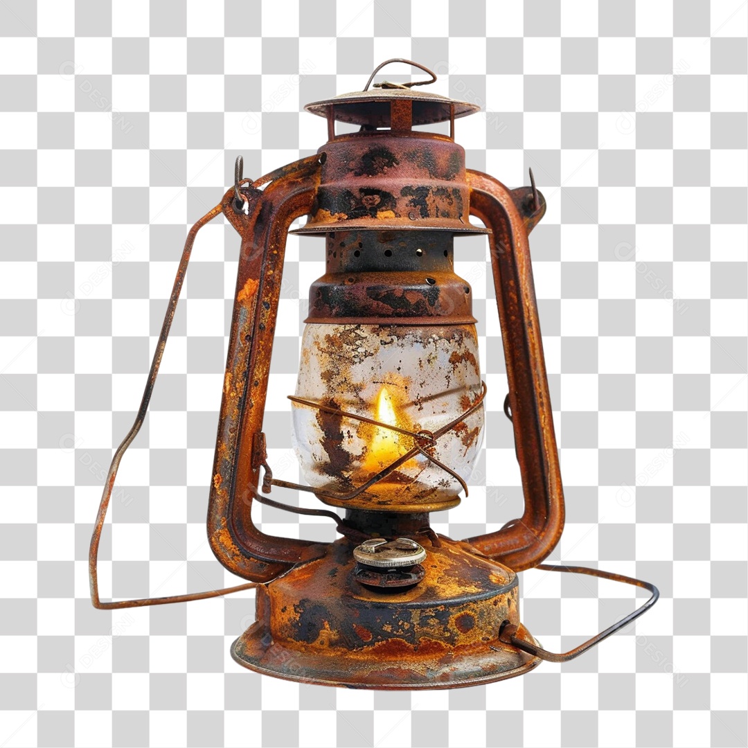 Lampião Luz Fogo PNG Transparente