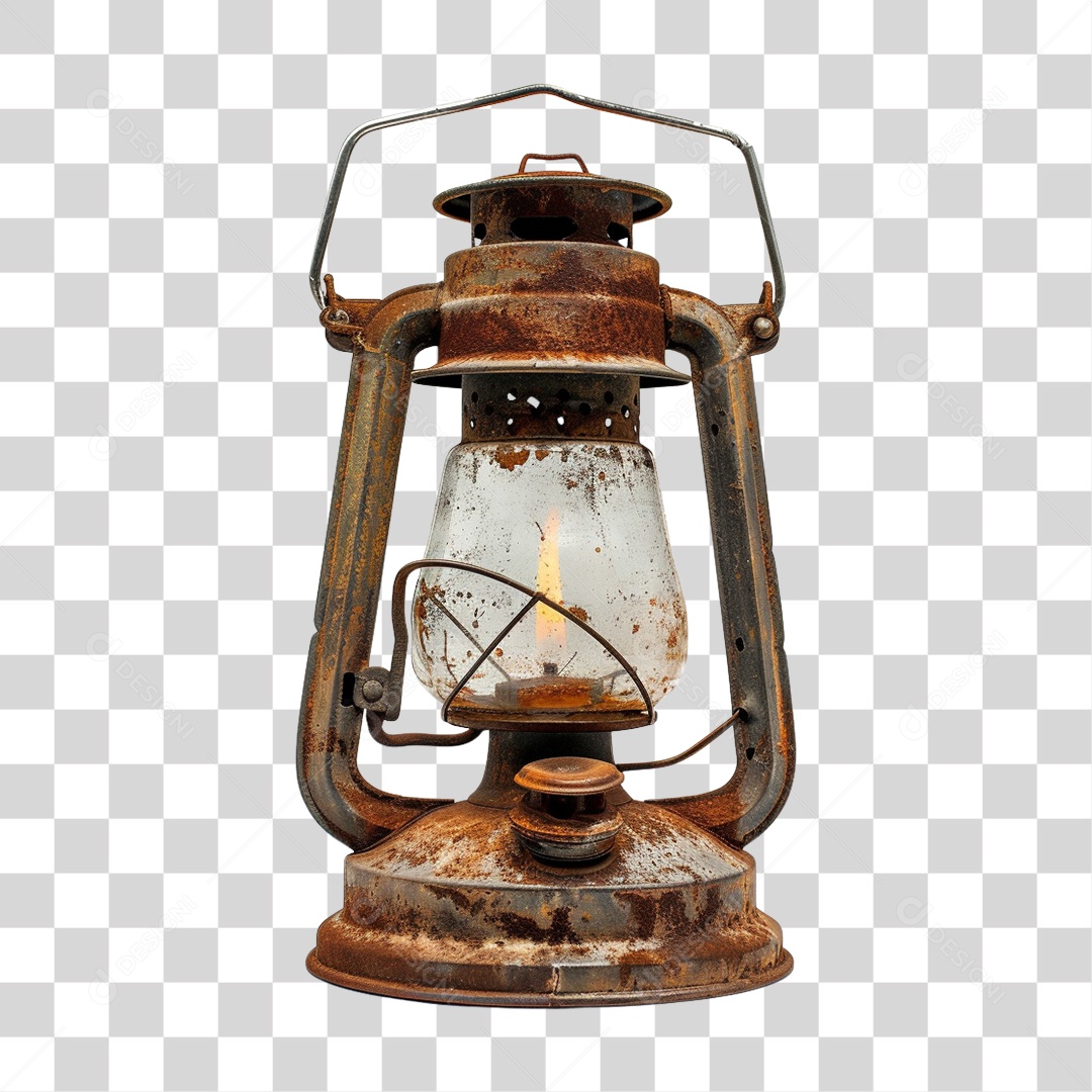 Lampião Luz Fogo PNG Transparente