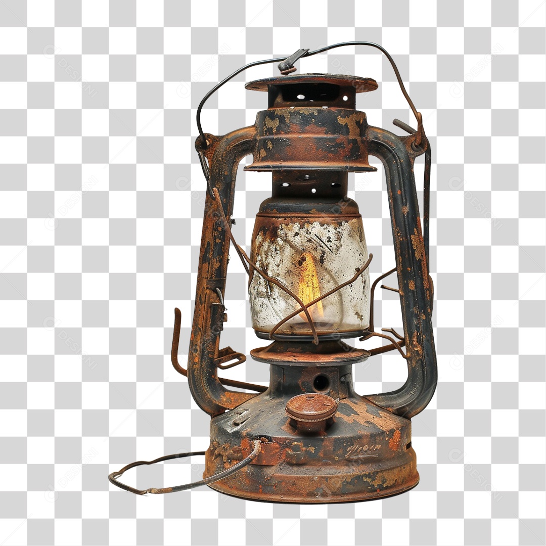 Lampião Luz Fogo PNG Transparente