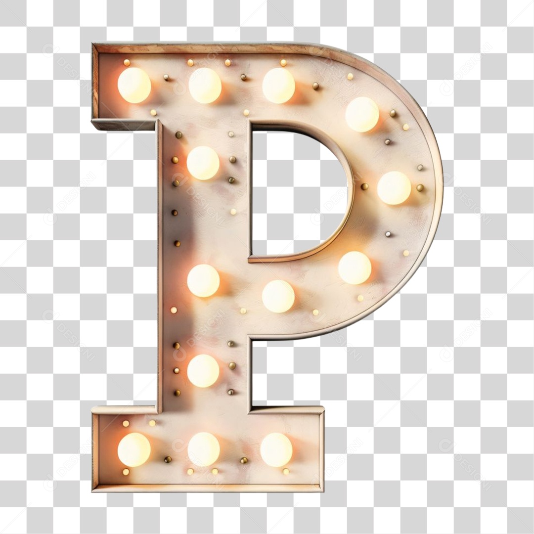 Elemento 3D Alfabeto Letra P Letras PNG Transparente