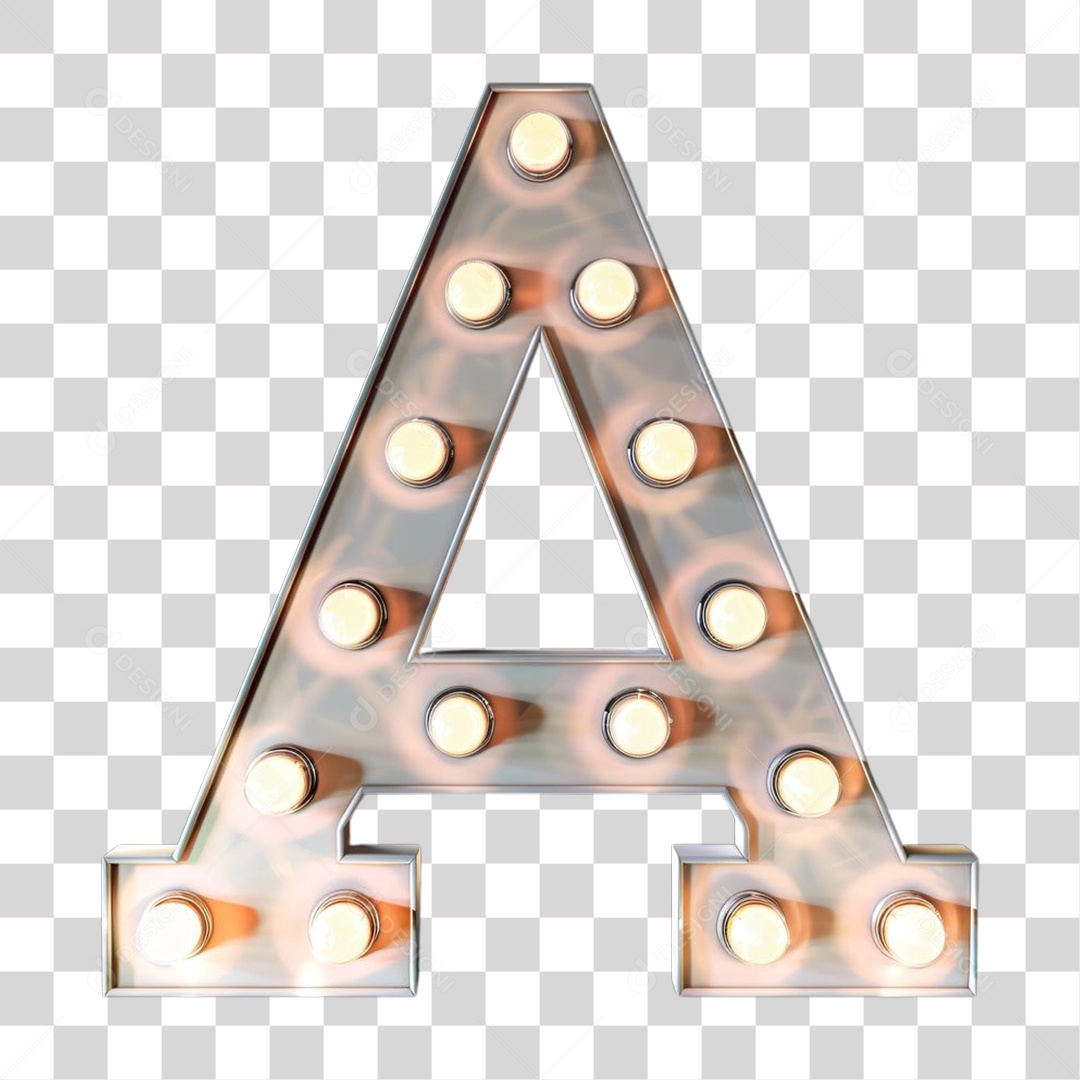 Elemento 3D Alfabeto Letra A Letras PNG Transparente