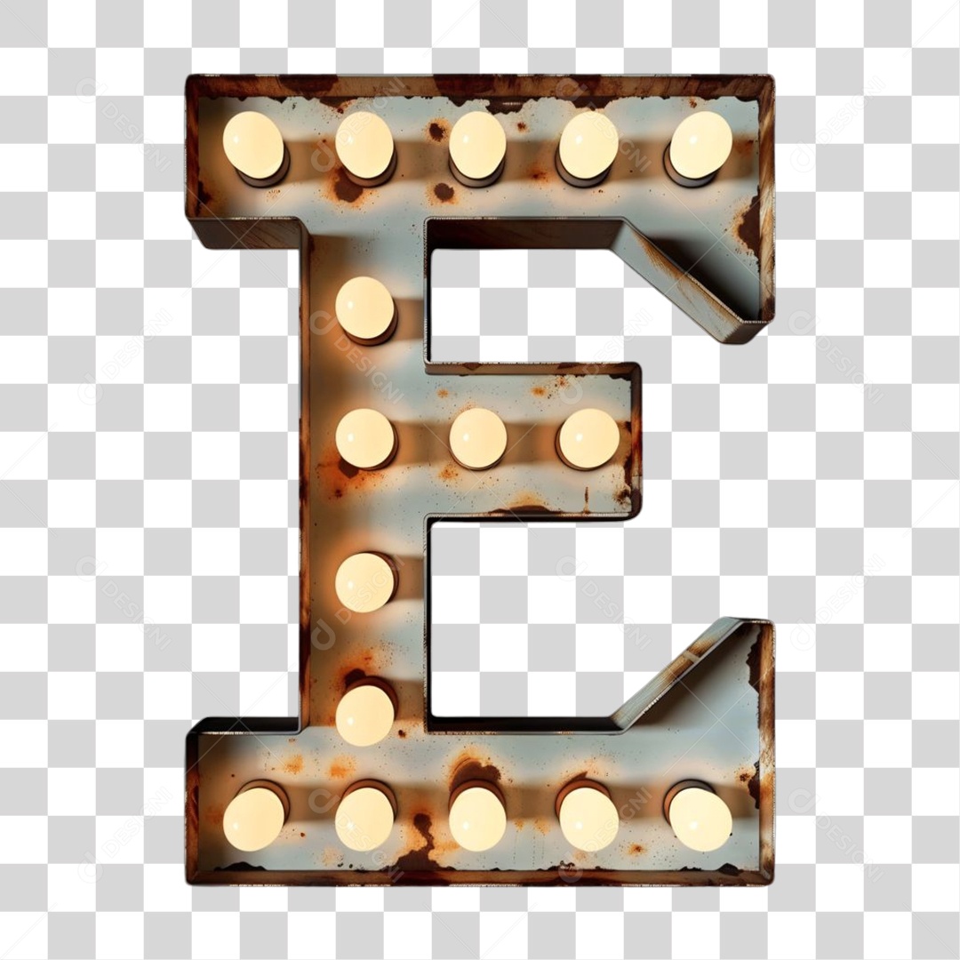 Elemento 3D Alfabeto Letra E Letras PNG Transparente