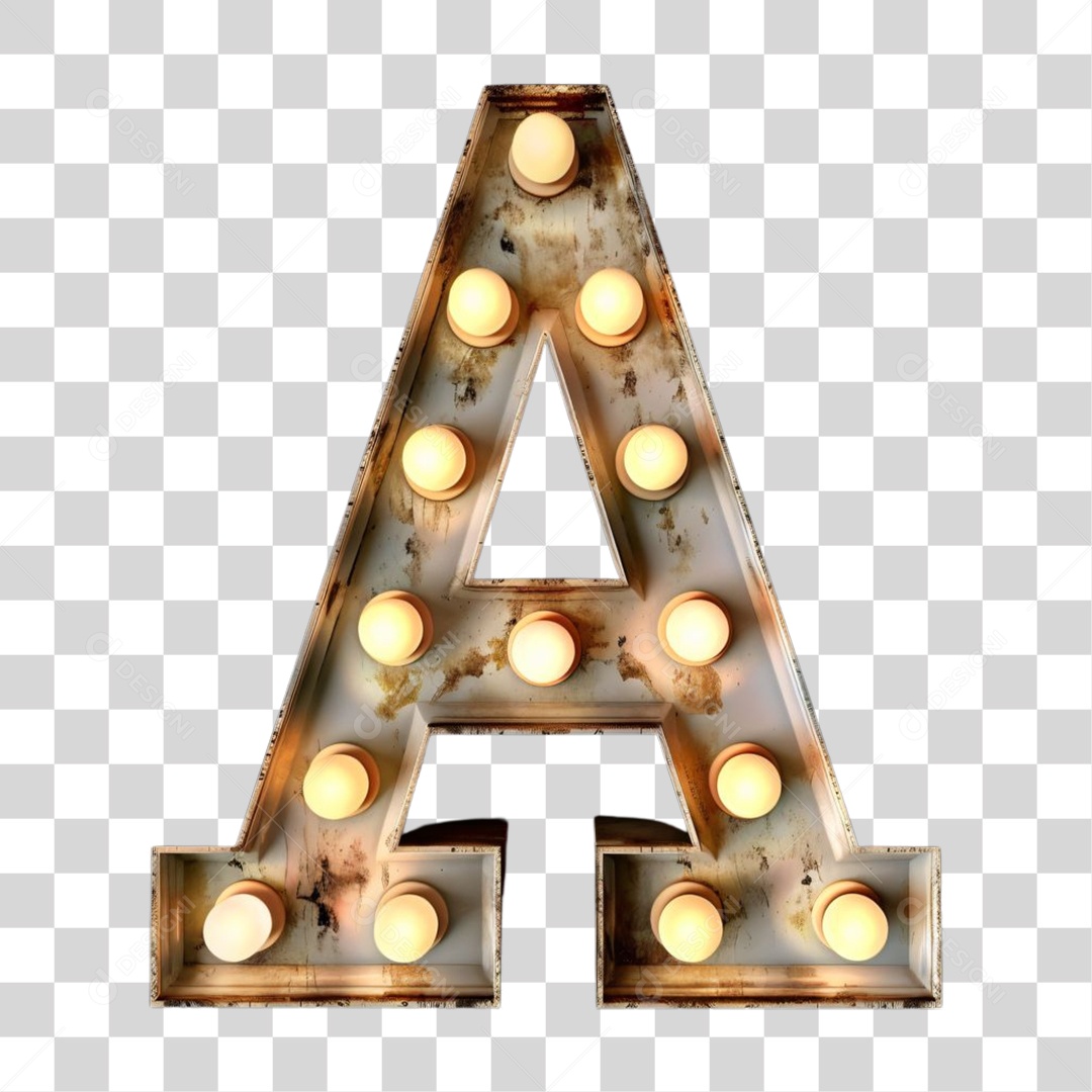 Elemento 3D Alfabeto Letra A Letras PNG Transparente