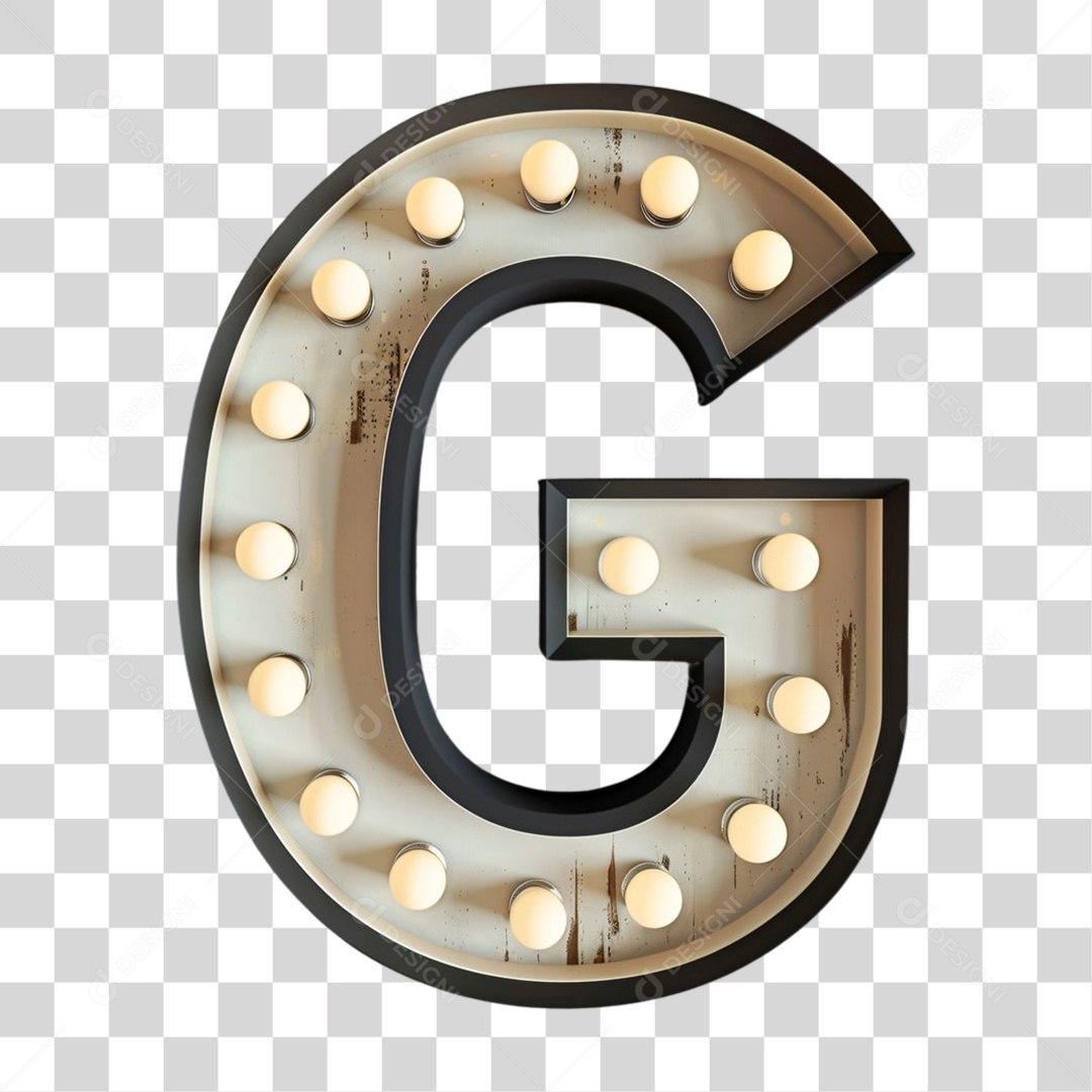 Elemento 3D Alfabeto Letra G Letras PNG Transparente