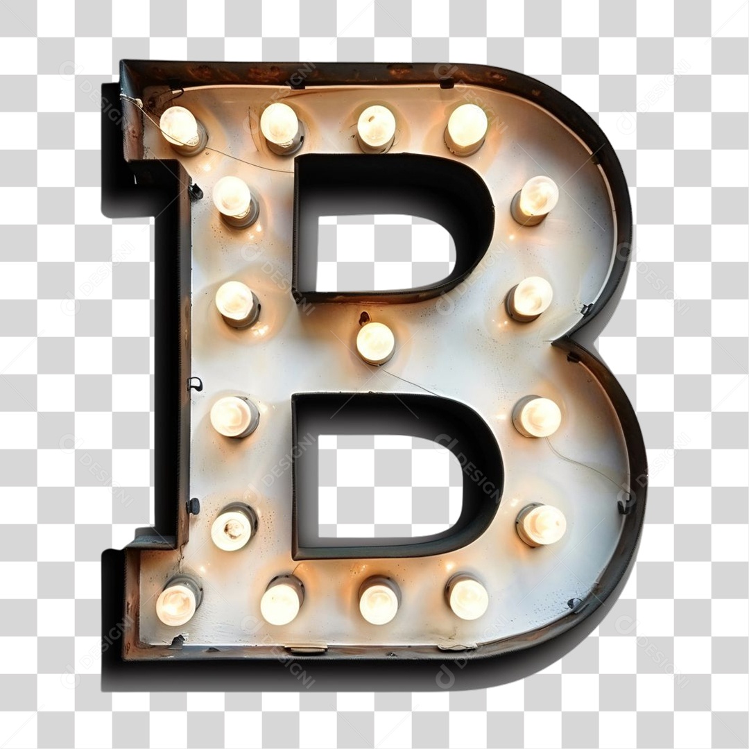 Elemento 3D Alfabeto Letra B Letras PNG Transparente
