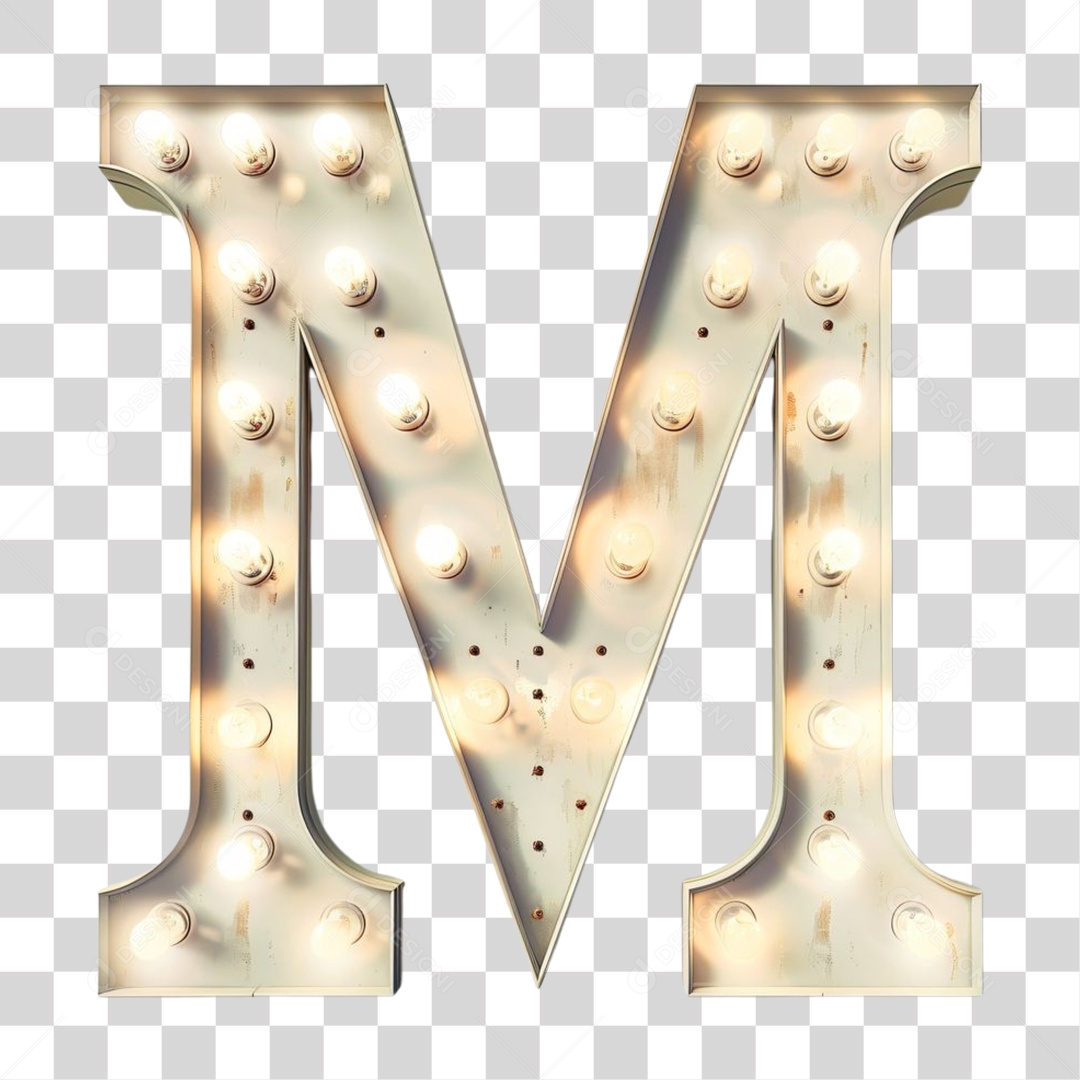 Elemento 3D Alfabeto Letra M Letras PNG Transparente