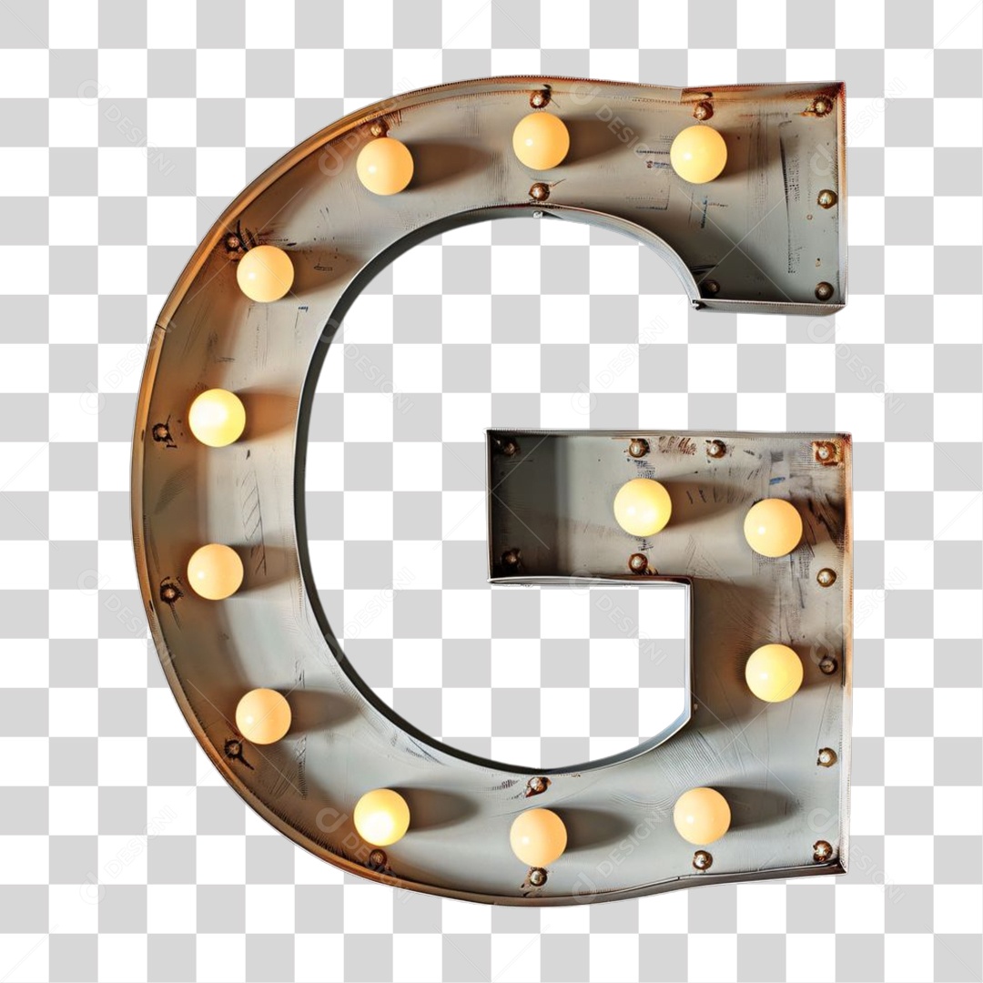 Elemento 3D Alfabeto Letra G Letras PNG Transparente