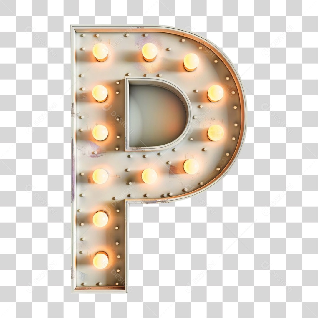 Elemento 3D Alfabeto Letra P Letras PNG Transparente