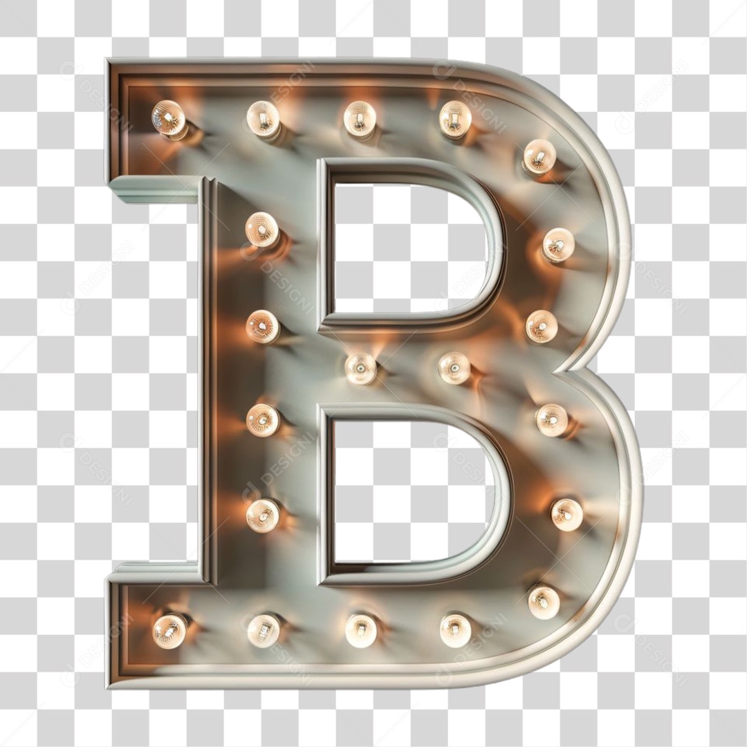 Elemento 3D Alfabeto Letra B Letras PNG Transparente