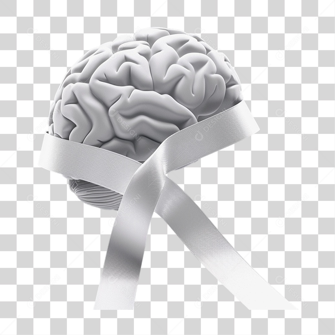 Laço em Imagem de Cérebro PNG Transparente
