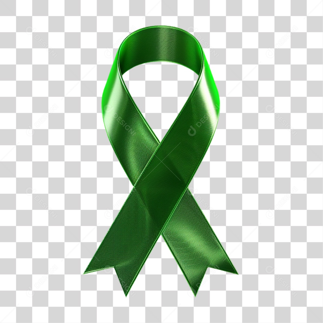 Fita Verde Laço PNG Transparente