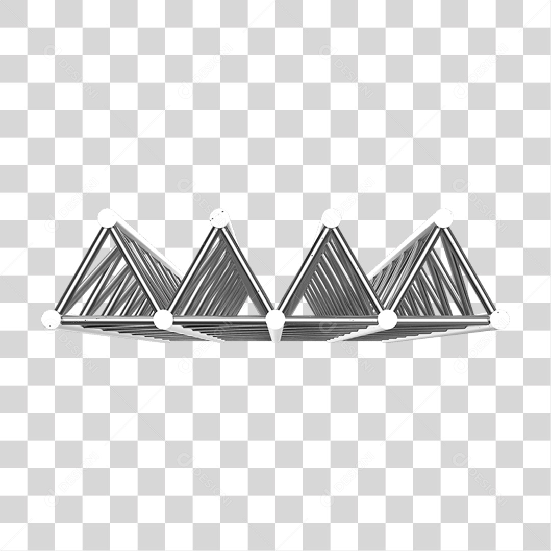 Estrutura de Ferro Metal PNG Transparente