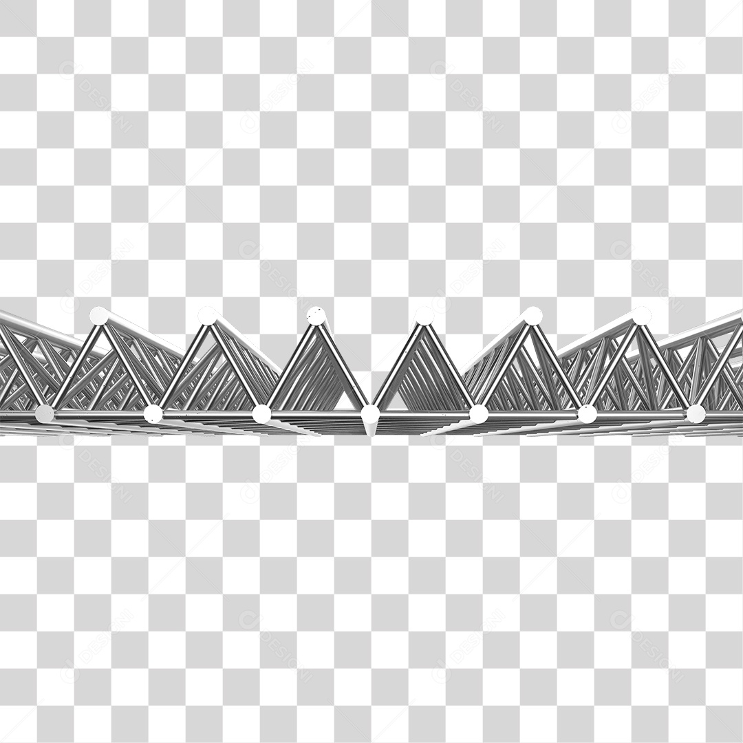 Estrutura de Ferro Metal PNG Transparente