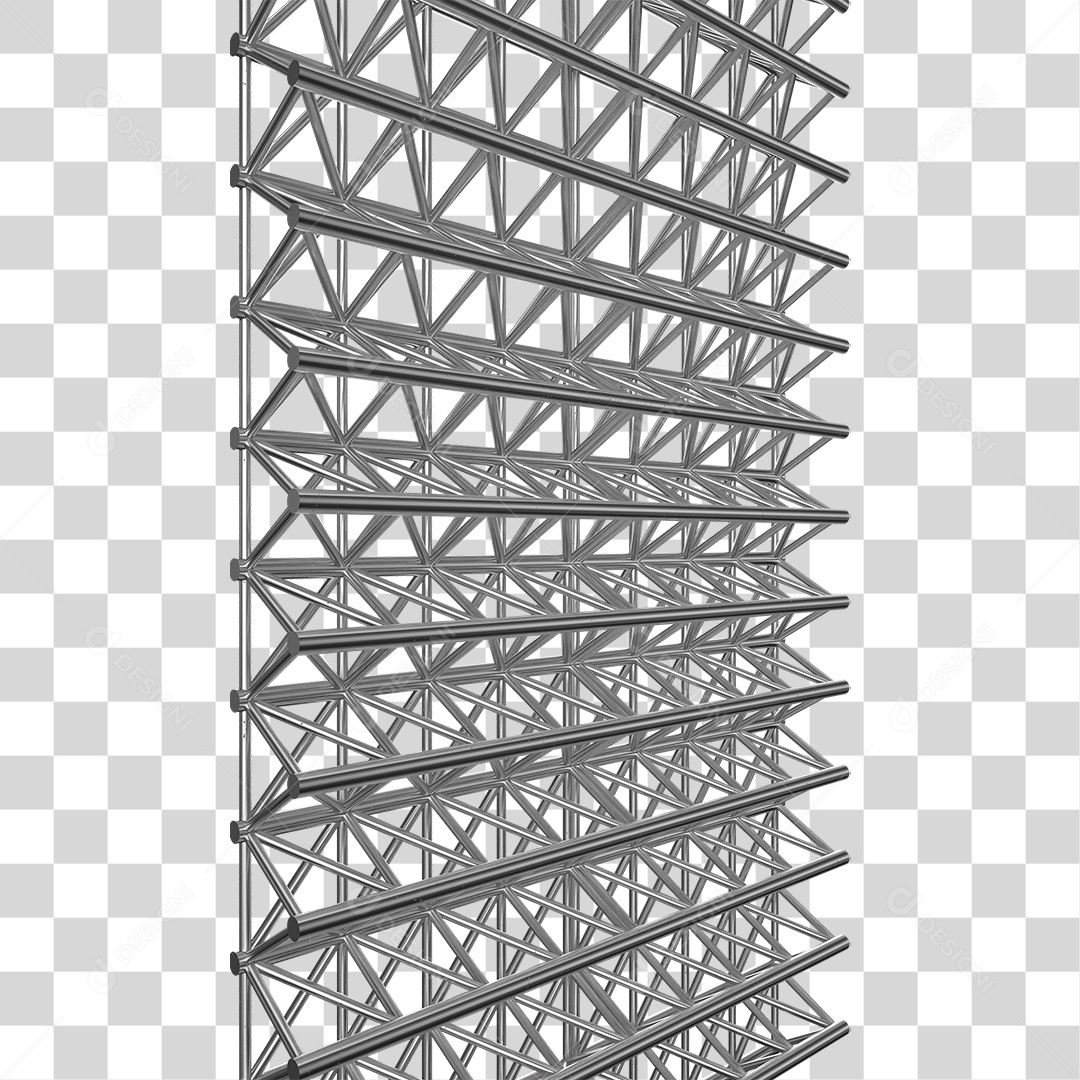 Estrutura de Ferro Metal PNG Transparente