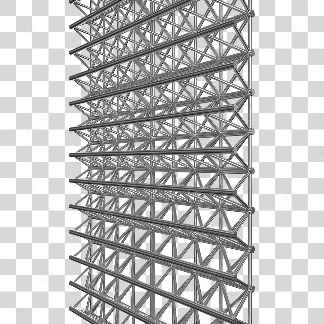 Estrutura de Ferro Metal PNG Transparente