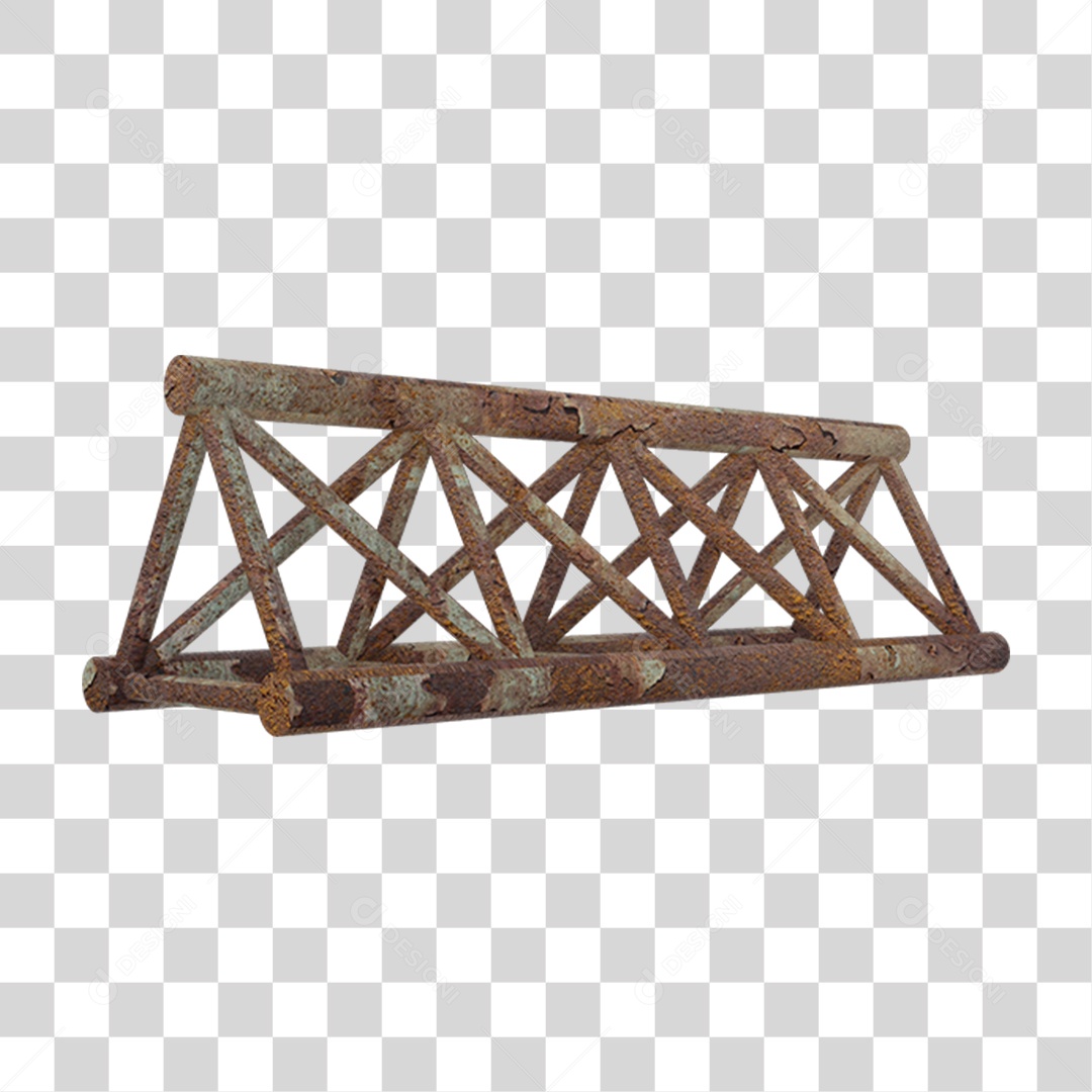 Estrutura de Ferro Metal PNG Transparente