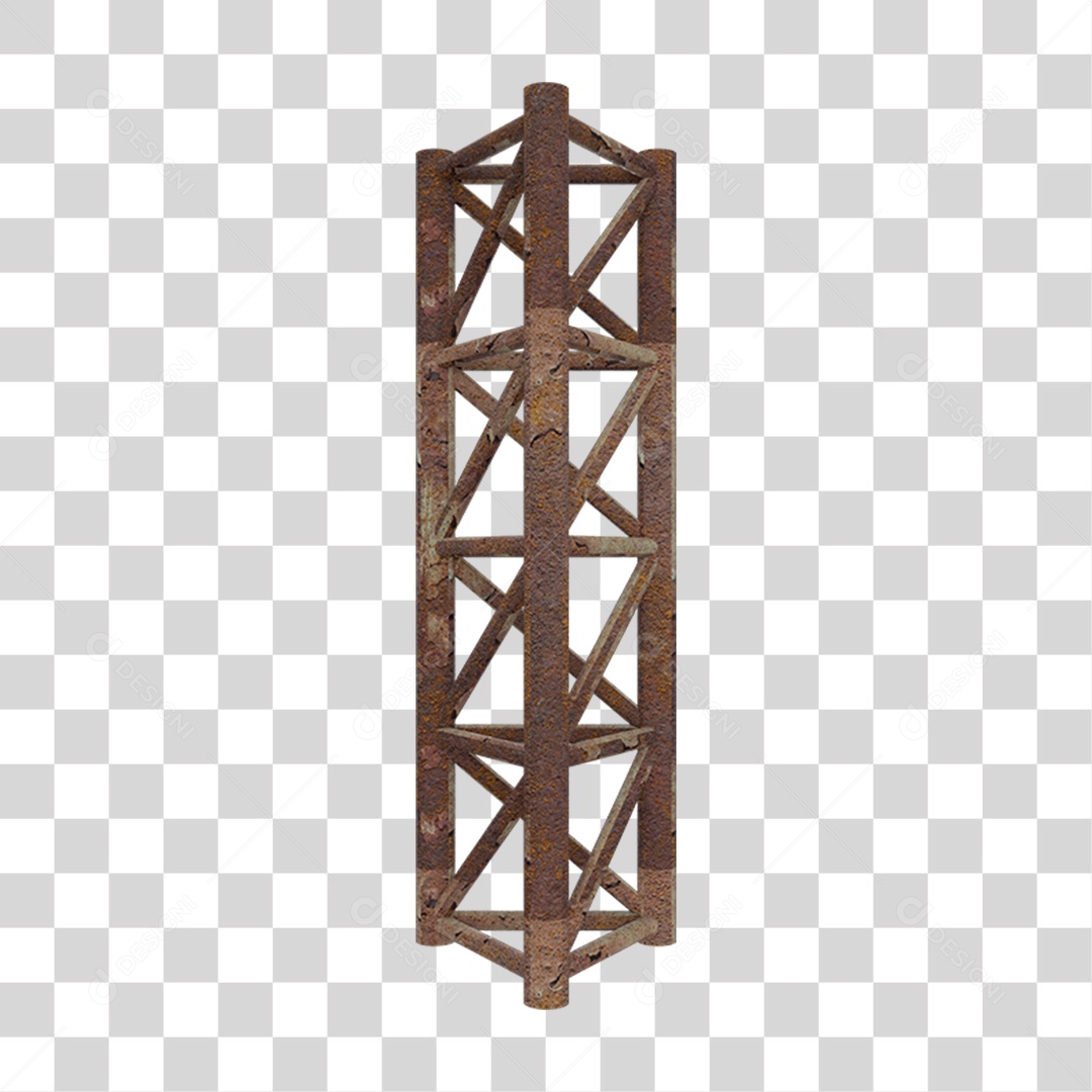 Estrutura de Ferro Metal PNG Transparente