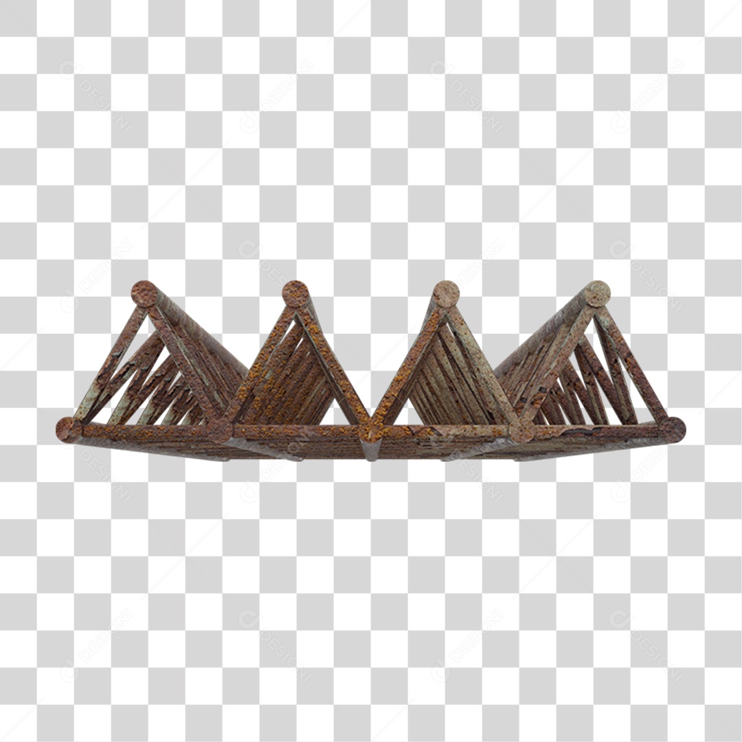 Estrutura de Ferro Metal PNG Transparente