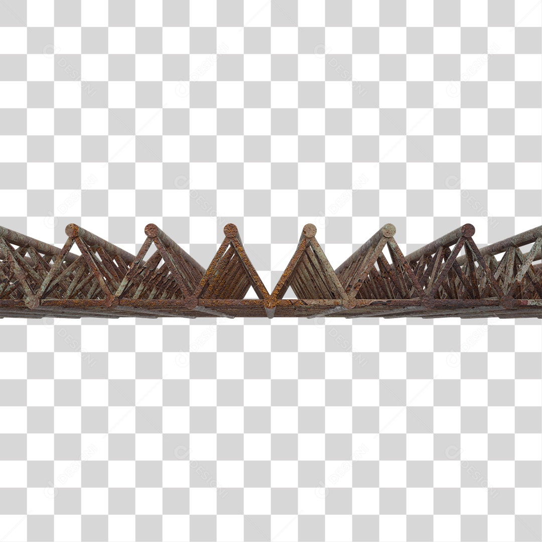 Estrutura de Ferro Metal PNG Transparente