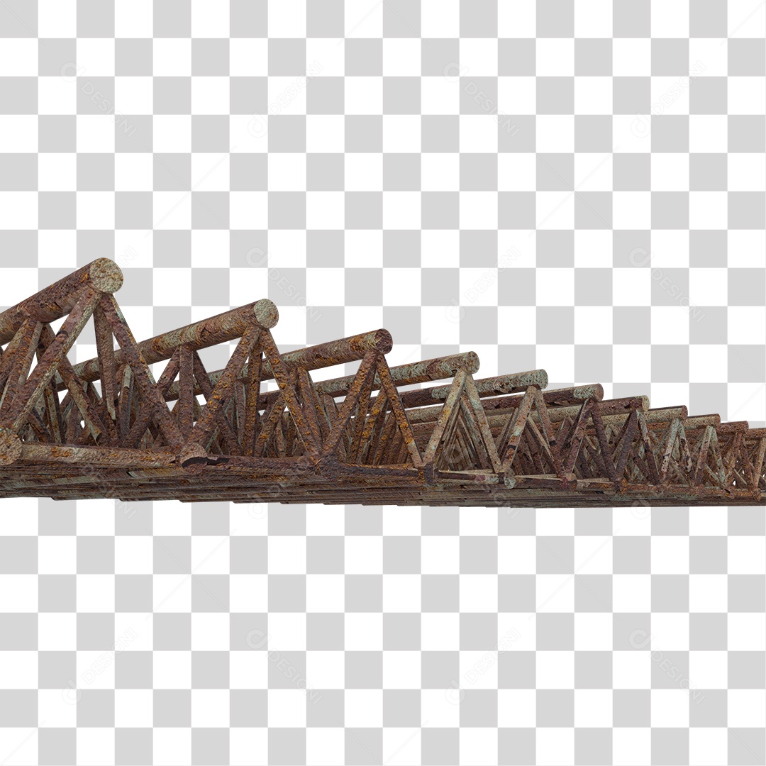 Estrutura de Ferro Metal PNG Transparente