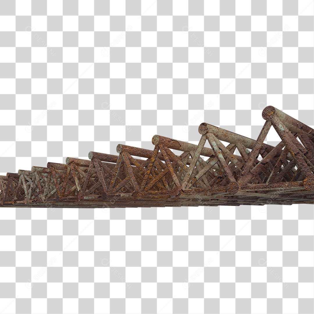 Estrutura de Ferro Metal PNG Transparente