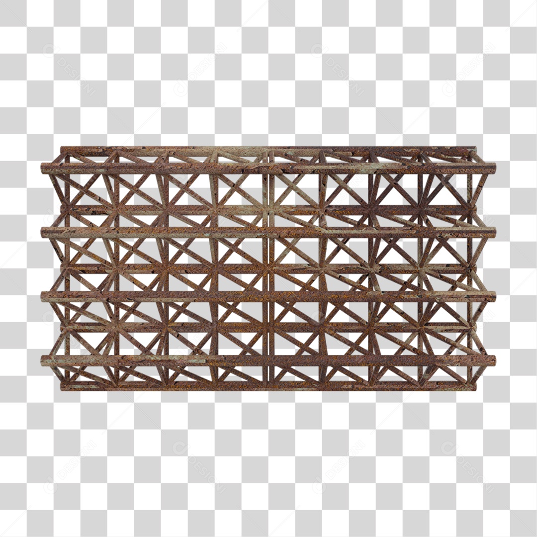 Estrutura de Ferro Metal PNG Transparente