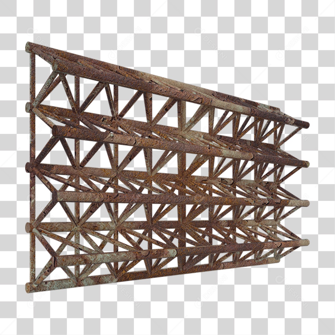Estrutura de Ferro Metal PNG Transparente
